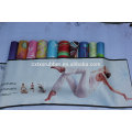 Combo Yoga Mat With Integrated Towel Best Non Slip Eco Friendly , Hatha, Fitness Exercise